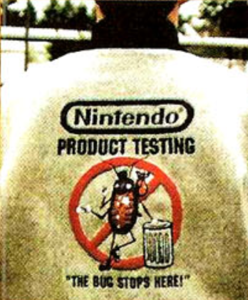 Nintendo bug-tester jacket