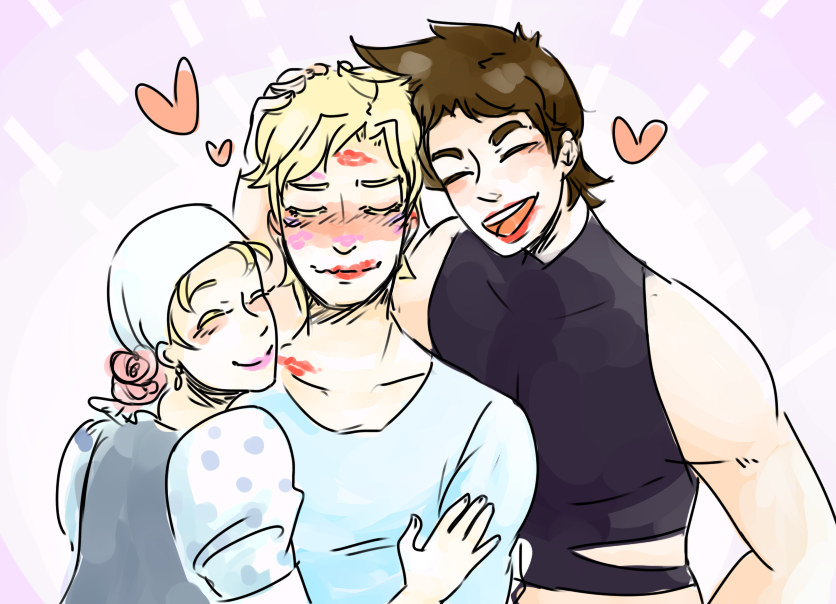 breezyzephyr:  cover Caesar in ALL the kisses he deserves them 