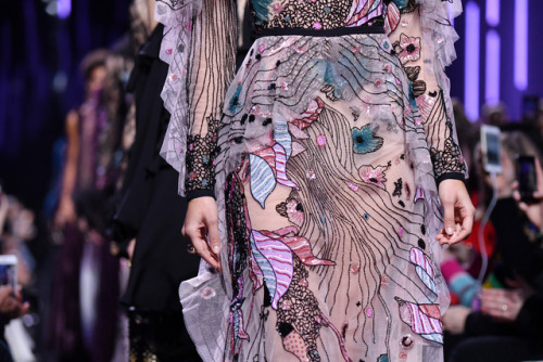 Straight from the runway take a closer look at the embroidered details from the ELIE SAAB Ready-to-W