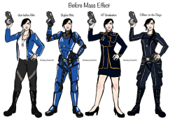 Hashtag-Sarahsart:heres Miranda Shepard’s Closet Up Until The End Of Mass Effect