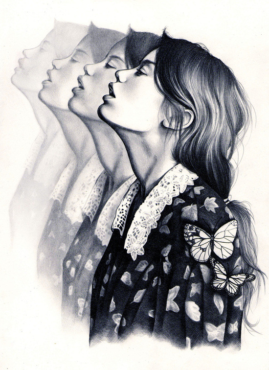 bestof-society6:   ART PRINTS BY KATEPOWELLART Bloom Butterfly Effect Bodysnatchers How