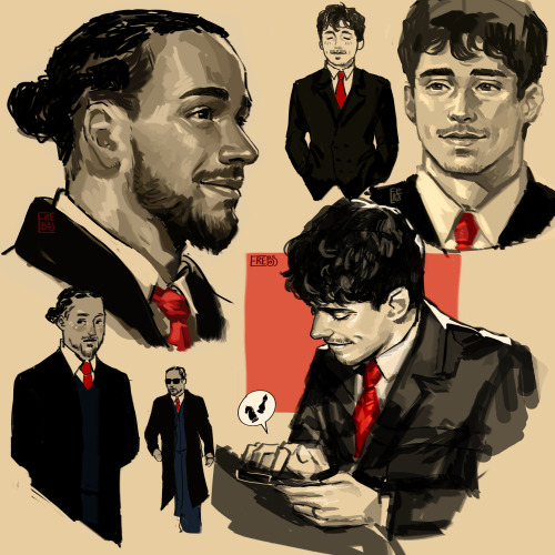 Drawings Of Charles And Lewis From F175 Live