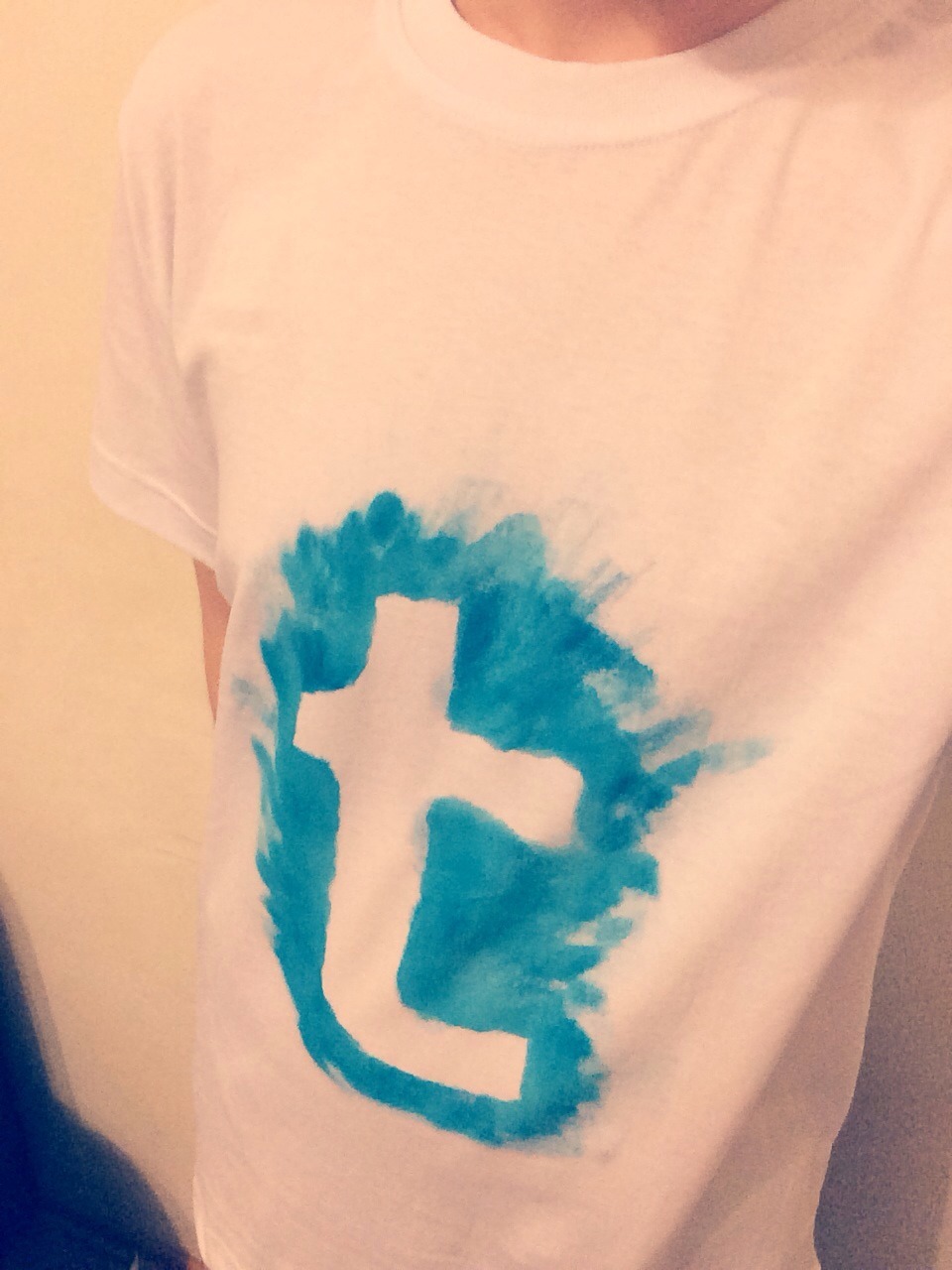 itsrainbowshit:  Tumblr Day can come! I’m ready! Just finished my Shirt.🙊😊😁💞