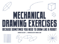 darrencalvert: People often say to me: “You draw like some kind of inhuman machine.  If I eat your brain, will I gain your power?”  The answer is yes, but there is another way.The key to precise drawing is building up muscle memory so that your