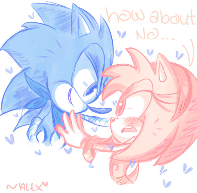 SonAmy:. A kiss of suprise by xXSunny-BlueXx on DeviantArt