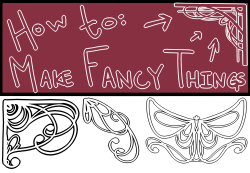 dulce-skull:  hi guys today I made a tutorial on how to make my favorite art nouveau-y embellishments! these are a super fun and easy way to add a little emphasis to a drawing and you can make all kinds of designs once you get the basic flow! If you have