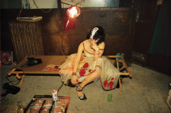 afewacresofsnow:My favourite photos from Boston based photographer Nan Goldin.  Her work in the 80’s had a huge influence on the Grunge aesthetic of the 1990’s.  Although many of her subjects were heroin users in the Bowery area of New York, she
