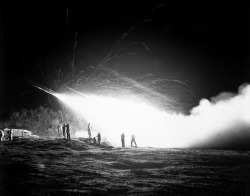 demons:  First Rocket Battery, 11th Marine Regiment during a night mission on the Marines front line, 15 April 1953 