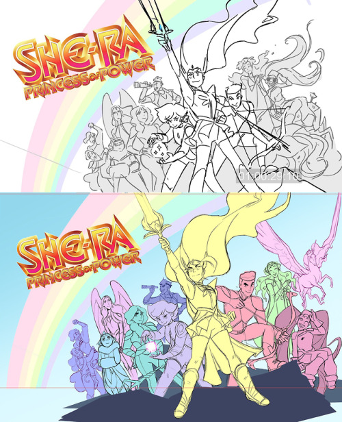 hero and villain cards from the she-ra opening! boarded by mickey quinn, with special posing by me. 