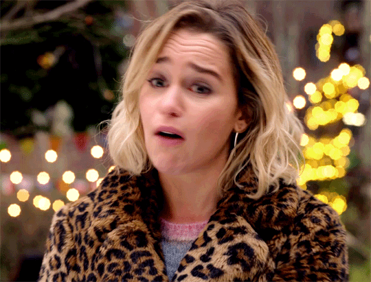 stream: Emilia Clarke  in Last Christmas (2019)  Her eyebrows got 100 muscles in