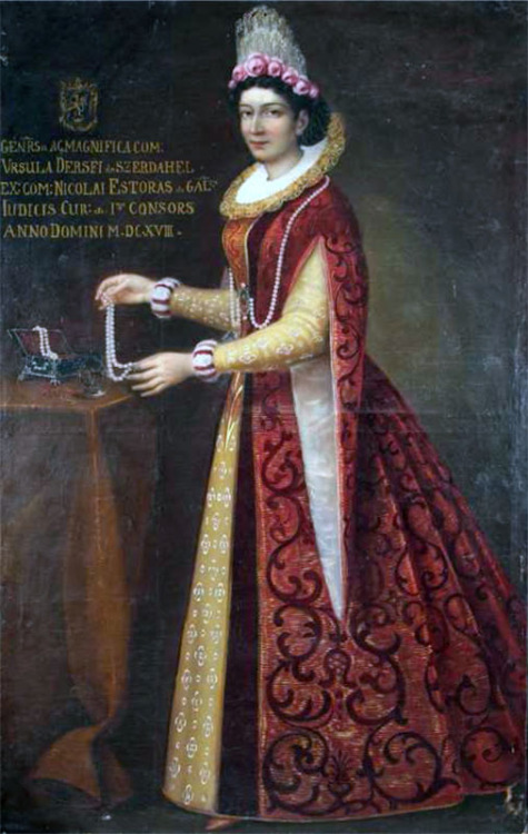 Orsolya Dersffy, first wife of Palatine Nikolaus Esterházy, 1617