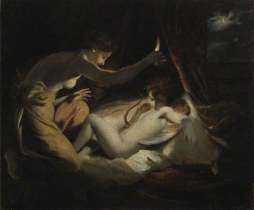 centuriespast:Cupid and Psycheby Joshua ReynoldsDate painted: c.1789Oil on canvas, 139.8 x 168.3 cmC