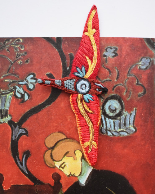 Brooches collection - based on painting Henri Matisse “The Dessert: Harmony in Red (The Red Room)”