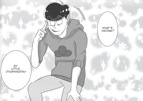 Emi: KaramatsuAmi: JyushimatsuSmoll comic <3Karamatsu is the best brazah in the world man. ——–Dra