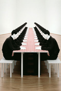 likeafieldmouse:  Katharina Fritsch - The Dinner Party (1988) 