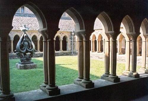 Cloisters of the Iona Abbey.