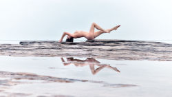 billymonday:  Lake Effect (2010) I’m planning a return to Lake Superior, and certainly while there I’ll make more images with my old friend Mila. Here, she poses at my favorite beach on the south shore of the greatest Great Lake.