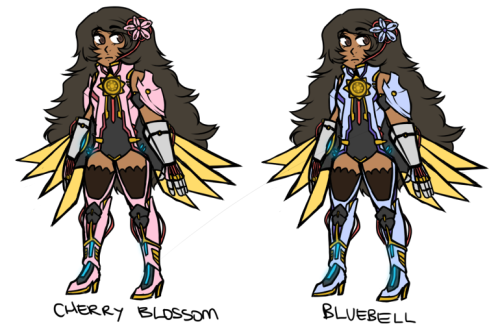 some skins for my overwatch oc, diwata!! 