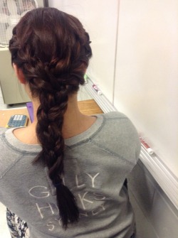 My friend got bored and braided my hair in