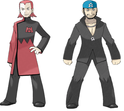 Archie and Maxie's new designs in ORAS