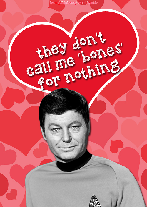The crew of the USS Enterprise wishes you a happy Valentine’s Day!Credits for Uhura