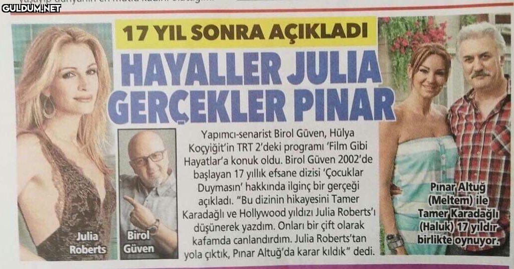 Çaycı Hüseyin rolü için de...