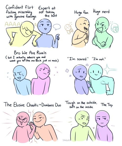 sangled - more favorite ship dynamics… and to those wondering,...