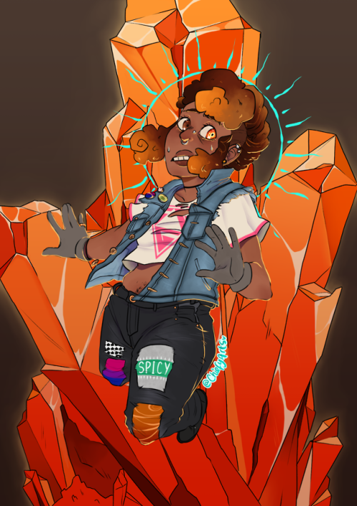 chiefyarts: Crystalline [Image description: Image is of Aubrey Little from The Adventure Zone. She i