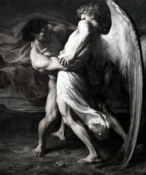 marcuscrassus: Alexandre Louis Leloir - La lutte de Jacob avec l’ange