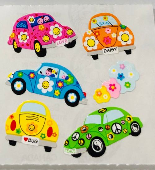 thegroovyarchives: Vintage Sandylion Punch Buggy Stickers(via: etsy)