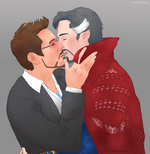 Tony and Stephen sharing a new years kiss ( ˘ ³˘)♥I wanted to thank you all for following me on Tumb