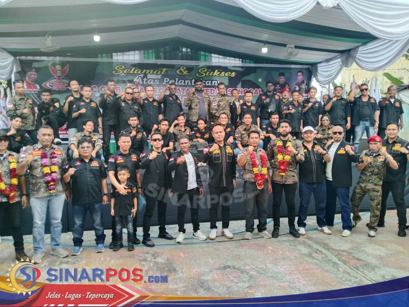 Sanjaya Siahaan Resmi Jabat Ketua DPC Grib Medan Sunggal Periode 2024 - 2029