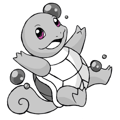 marvel-scales: Inked this little Squirtle this morning, and it’s up on my RedBubble as a stick