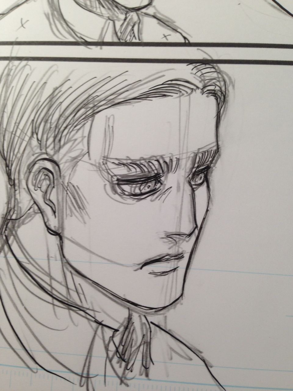 Isayama shares a sketch of Erwin on his blog!