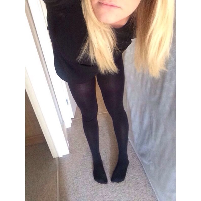 ifeetfetish:  #Tightsloverforlife #bi #babe #blonde #blacktights #collants #follow