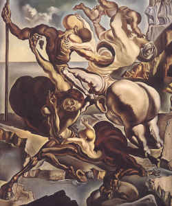 pixography:Salvador Dali ~ “Family of Marsupial Centaurs”