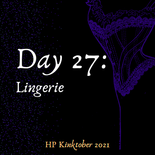 Day 27: Lingerie AO3 Collection: HPKinktober_2021 https://archiveofourown.org/collections/HPKinktob