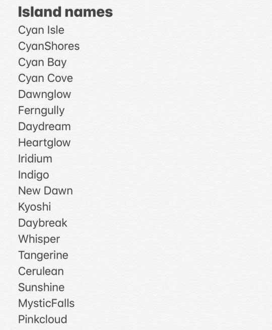 animal crossing island name ideas tumblr
