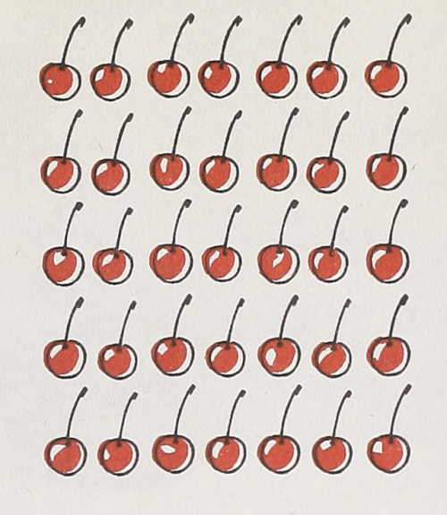 nemfrog:Rows of cherries. Arithmetic We Need - Grade 4. 1955. 