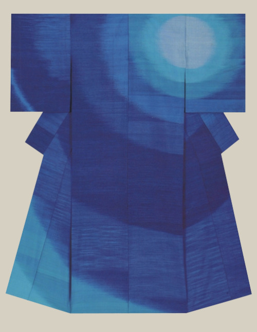 thekimonogallery: &ldquo;Shines light&rdquo;, a kimono created by artist TakiEiko.  Jap