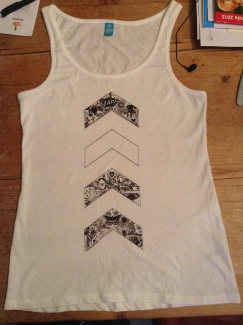 NIALL’S BIRTHDAY CHARITY DRIVE GIVEAWAYThis white tank top with the “OT5 chevrons” design could be y