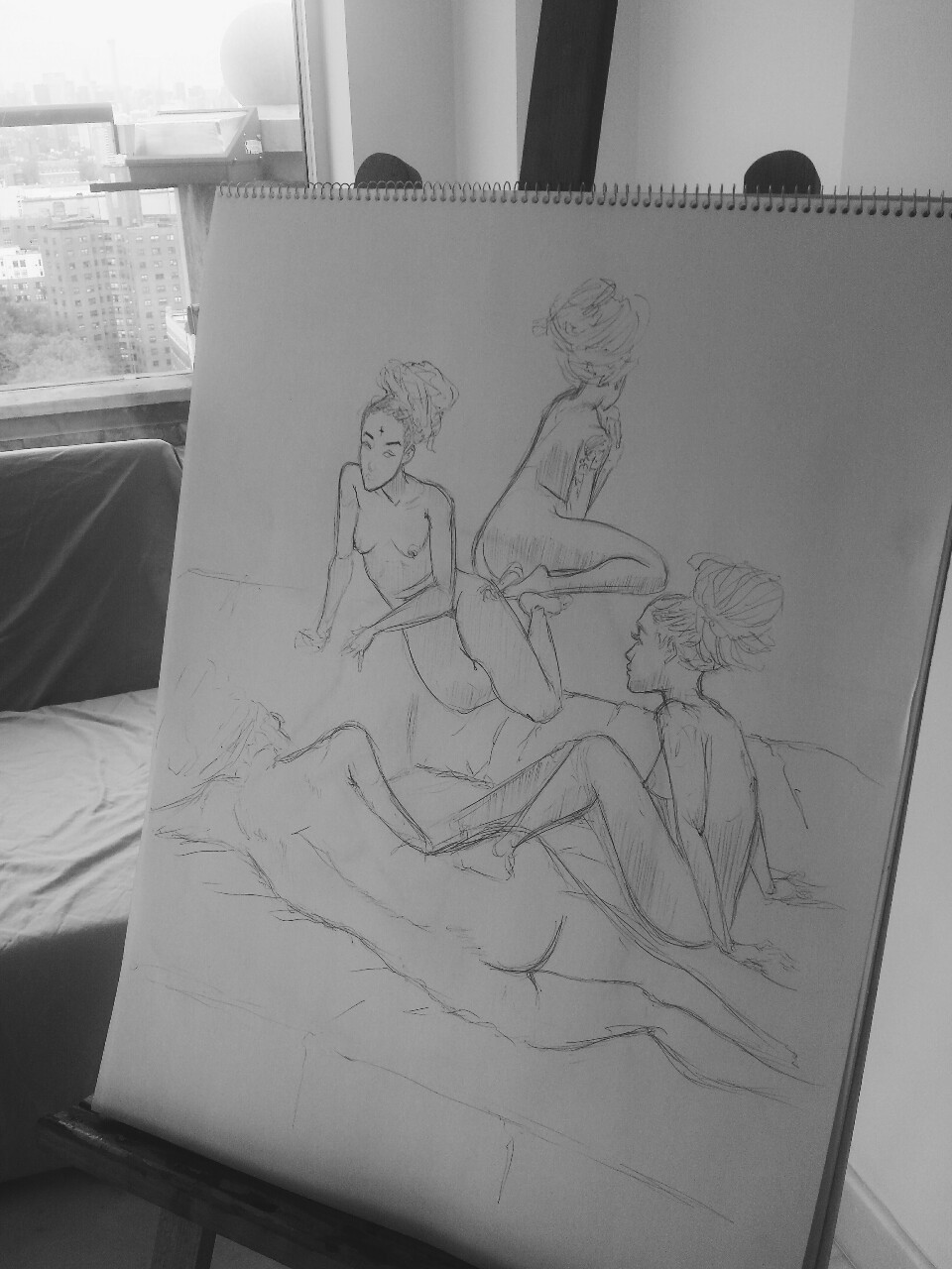 mpr1m3:Myslef (@markusprime_) sketching Beautiful session with @blacklorelei7 shots