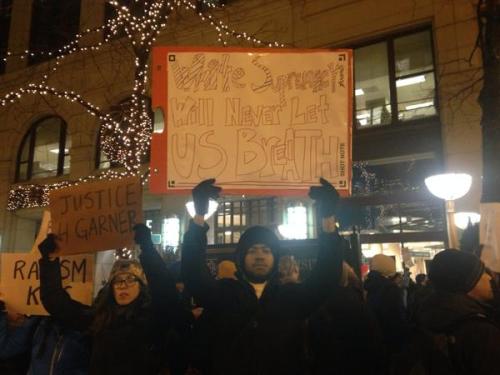 socialjusticekoolaid:  It Stops Today (Dec/4-5/14): Coast to coast— in Seattle, DC, Oakland, Ferguson, Dallas, Philly, Boston, Phoenix, Chicago, NYC— tens of thousands protested police brutality in America. In short, they shut it down. Incredible.