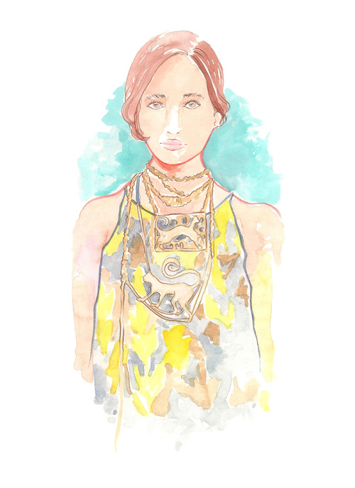 hungryvoid: #lanvin #SS15 #fashionillustration @LANVINofficial lanvin