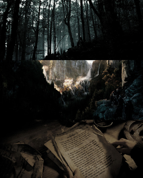 jrrtolkiens:Roads go ever ever on,Over rock and under tree,By caves where never sun has shone,By str