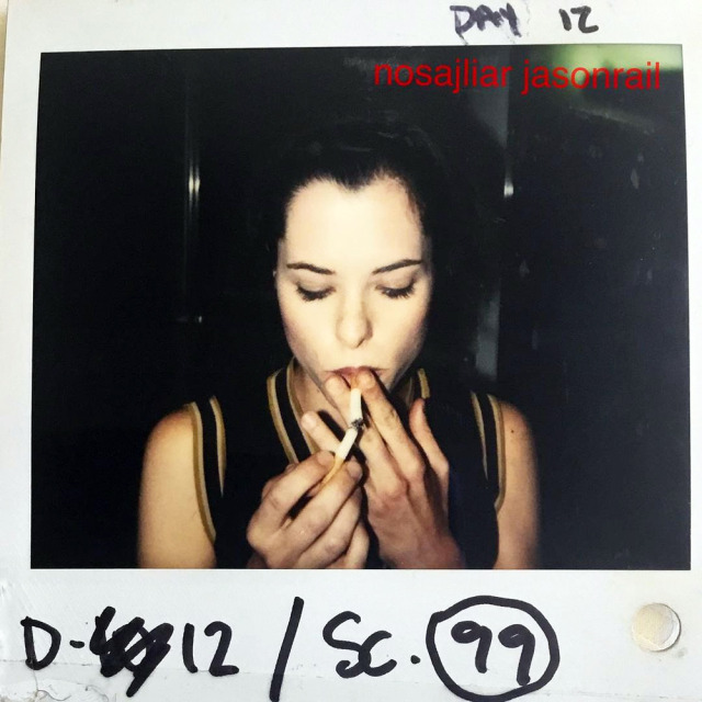 Parker Posey photographed by Jason T. Rail on the set of 