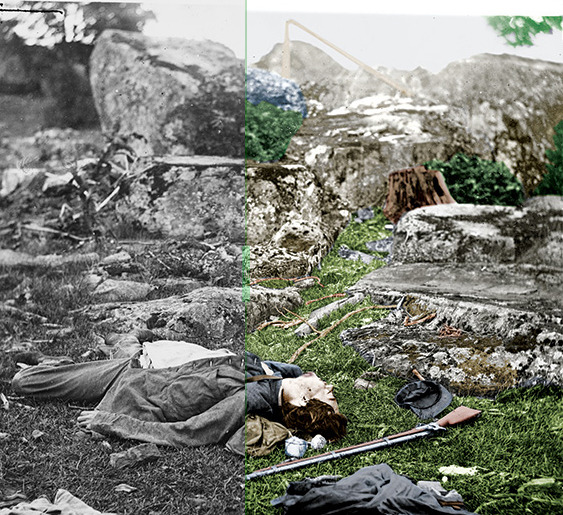 smithsonianmag:
“ The Civil War, Now in Living Color
The photographs taken by masters such as Mathew Brady and Alexander Gardner have done much for the public’s perception of the Civil War. But all of their work is in black and white. The battlefield...