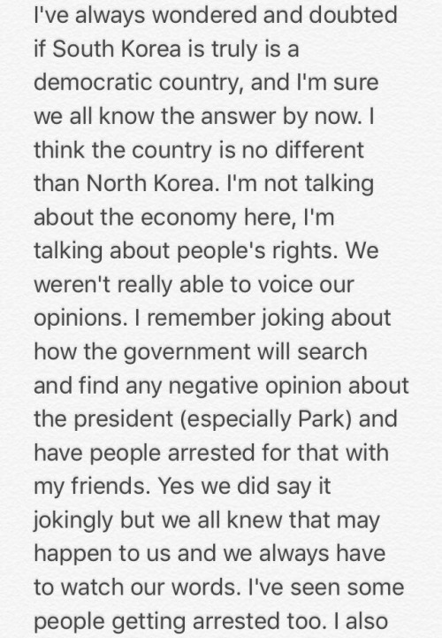 My personal opinion on the South Korean government &amp; its scandal twitter.com/roniro