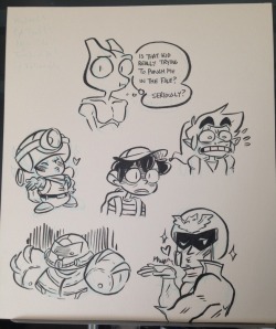 smgoetter:  Hey, do you guys like original art? How about super cheap original art?I’m trying to clean out my desk a bit so I’m testing the waters of selling some original art! I got bins of this kinda stuff, so if these start selling I’ll put more