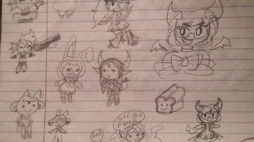 isoprene-daydreams:
“ some doodles from last semester’s notebook!!! [1/3]
”